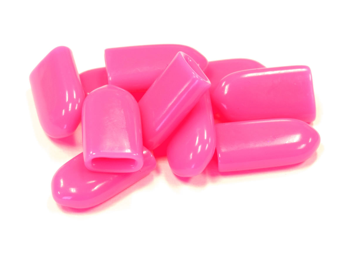 Pink Flag Soft Push Caps 10pc - These provide a more broad soft