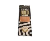 Sergio Gold hot melt PDR glue sticks, 12 inch extended length, 10 pack in retail bag (front).