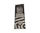 Sergio Silver hot-melt PDR glue sticks, 12-inch extended length, 10-pack in retail bag (front).