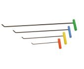4pc shaved wire tool set with pipe handle for dent repair, lengths from 32 inches to 12 inches.