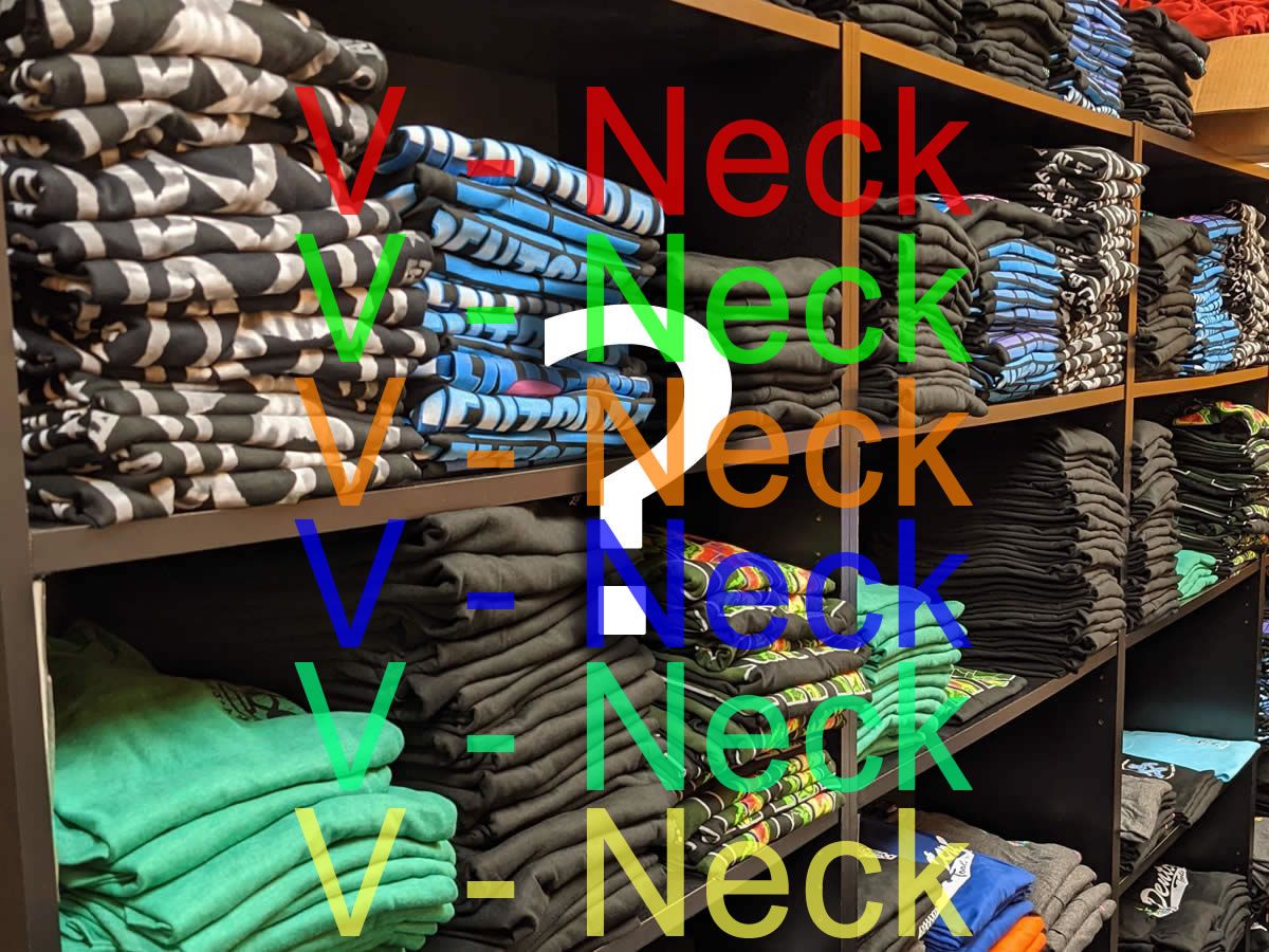V-NECK $5 Mystery Dentcraft Shirt in your size!