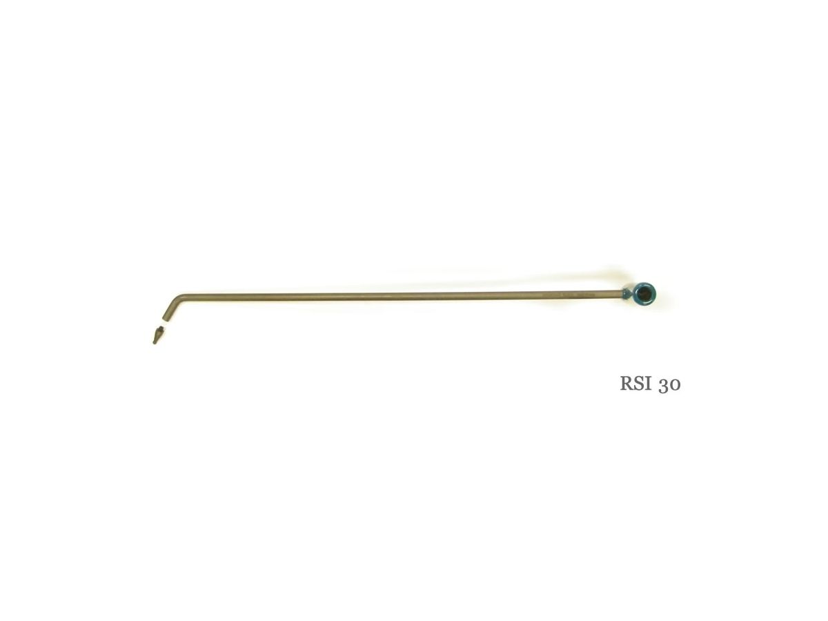 30'' single bend interchangeable tip rod