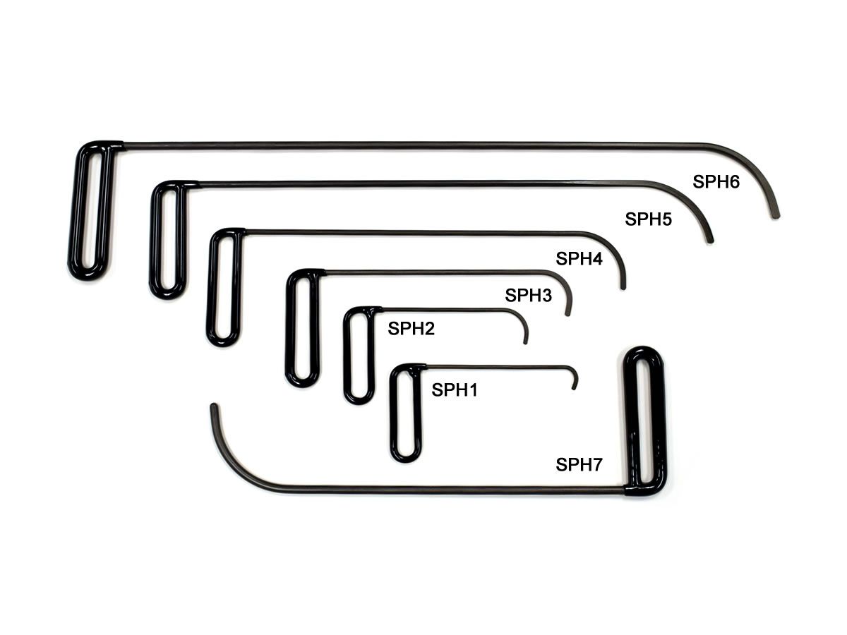 Side Panel Hook Set - Dent repair tool for vehicle side panels