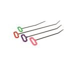 Four piece T-handle PDR tool set with color coded handles (green, orange, purple, pink) and bent working ends, arranged on a white background.