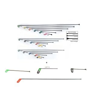 Mookis Dent Removal Rods Tools Dent Repair Kit 9Pcs Rod Whale Tail with Air Wedg 