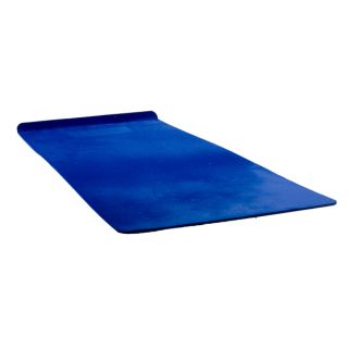 Blue 10×14 inch Lexan window shield pad with velvet laminated side, on a white background.