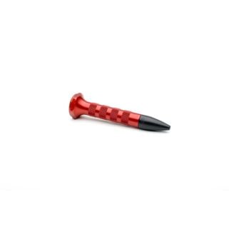 3" Red Aluminum Knock Down w/ Tip