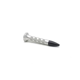 3" Silver Aluminum Knock Down w/ Tip
