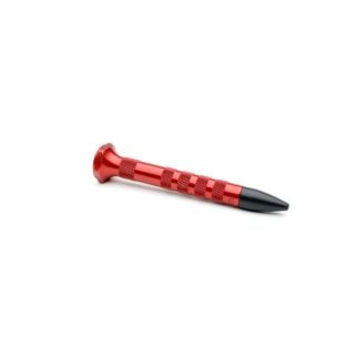 4" Red Aluminum Knock Down w/ Tip