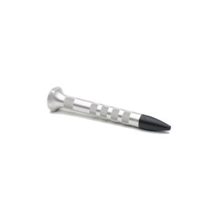 4" Silver Aluminum Knock Down w/ Tip