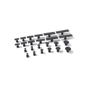 Black Plague Smooth Glue Tabs--24pk
