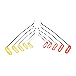 brace set 10pc , 5 pieces left and right with bend.