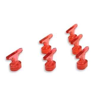 6pk 1.4'' Slim Crease Dentless Red Dot Glue Tab