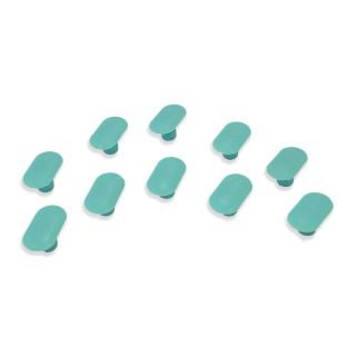 Large crease TAB - Teal crease tabs for dent removal - set of 10 pieces uniformly displayed on a white background