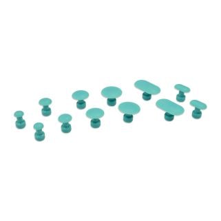 12pk Variety pack  - teal glue tabs on a white background