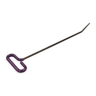 Dentcraft L‑TWBL T‑Handle blunt‑tip PDR rod, 17 inches long and 1/4 inch diameter, featuring a purple ergonomic handle for powerful paintless dent repair leverage.