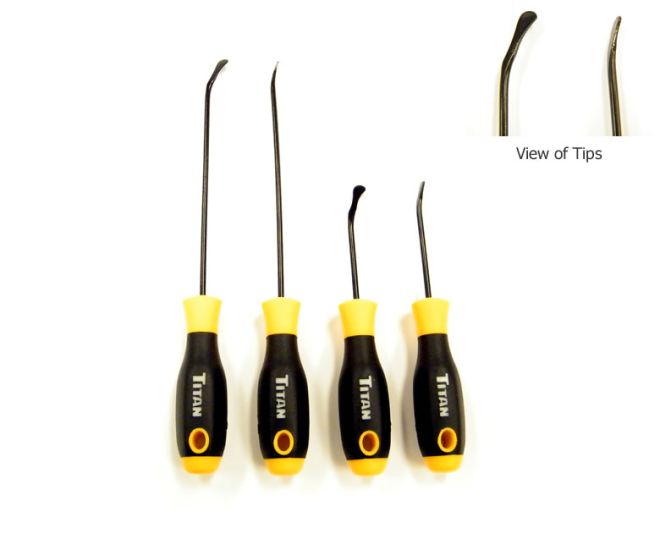 thumbnail image 2 of AB Tools 4-Piece Mini Hook And Pick Set – For O-Ring Removal & Installer Tools 2 of 6