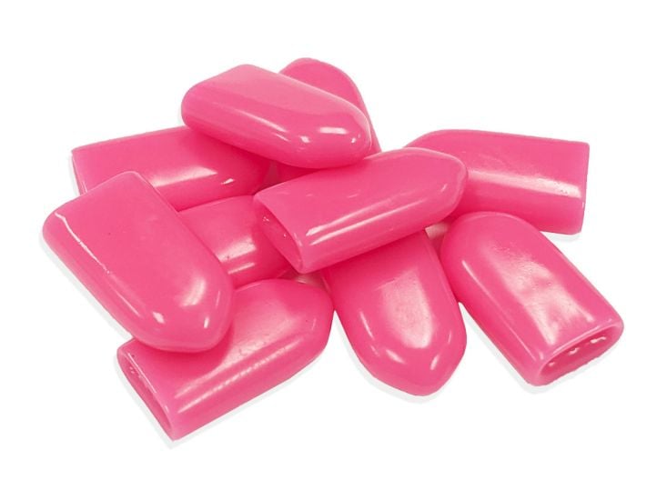 Pink Flag Soft Push Caps 10pc - These provide a more broad soft